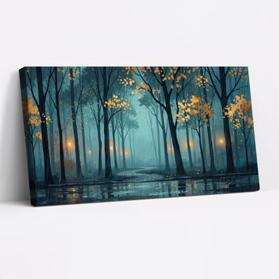 Ensemble de 1 tableau sur toile « Forêt mystique »