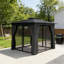 Abri pour auvent, pavillon de jardin à toit souple, pavillon de jardin extérieur