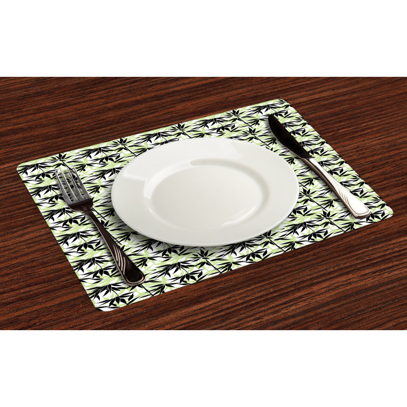 Polyester Floral Rectangle Placemat