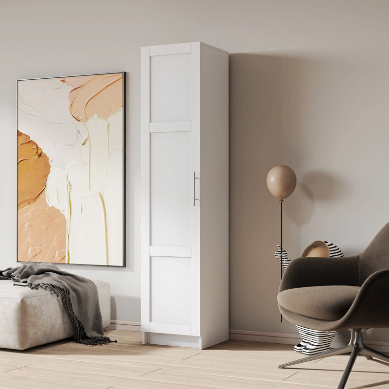 Stackable Wall Mounted Storage Cabinet, White