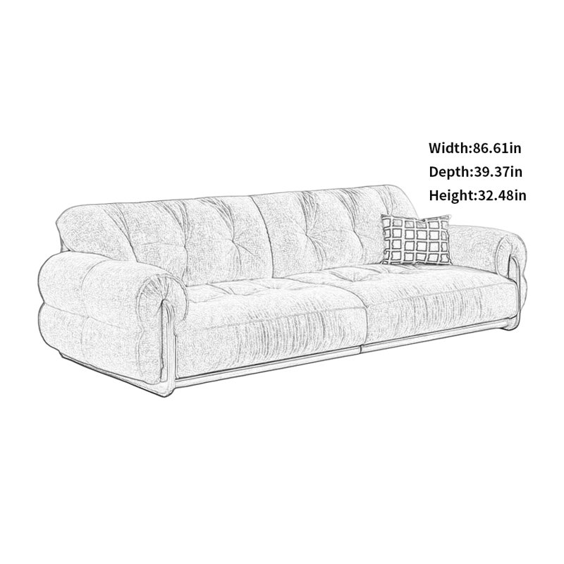 Creative Minimalist Sofa, Dark Blue