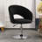 Modern Adjustable Height Velvet Armchair Upholstered Swivel Accent Chair-68515973