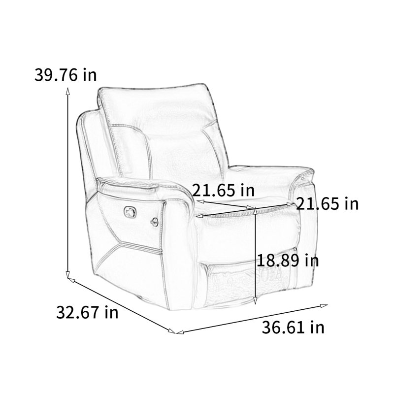 Fauteuil rotatif confortable, Bleu