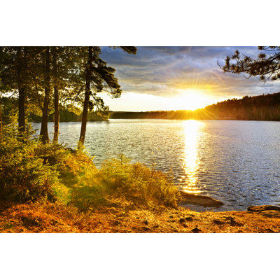 " Sunset Over Lake "