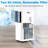 Quiet 3-in-1 8000 BTU Portable Air Conditioner with LCD Remote, Dehumidifier & Fan for 350 Sq. Ft, 24H Timer, Auto Defrost, Energy Efficient