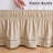 Wrap Around Ruffled Lace Bed Skirt, Elastic Dust Ruffle With Adjustable Belts,Easy To Put On, Bed Frame Cover, Machine Washable (Floral Lace, King/Queen)-114534262