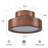 Modern Dimmable Cylinder LED Semi Flush Mount With 5CCT Selectable