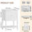 24" Single Bathroom Vanity with Ceramic Top, Modern Freestanding Bath Vanity for Compact Spaces