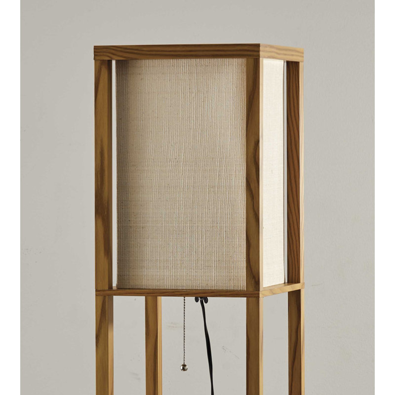 Sooraj 63'' Column Floor Lamp, Beige