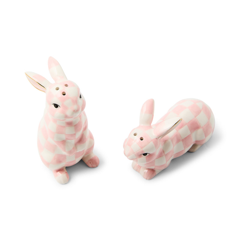 Rosy Check Bunny Salt And Pepper Set