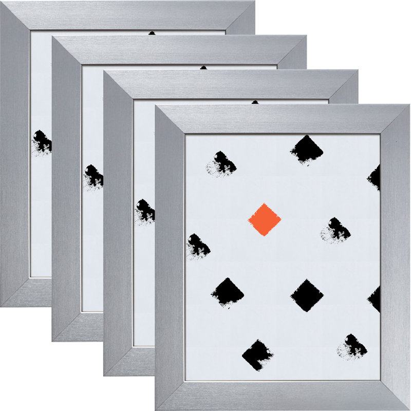 Ensemble de cadres muraux 4 pièces Spearman, 24 po x 30 po, Argent