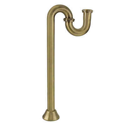 Kingston Brass Vintage 1-1/4 Inch Brass S-Trap, 18 Gauge