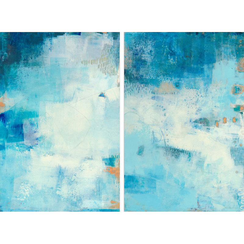 Hues II - ensemble de 2 reproductions sur toile, H 45 po x l 30 po x P 1,5 po