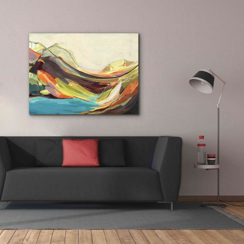 «Mount Desert Isle» par Amanda Hawkins, estampe numérique sur toile, H 40 po x l 54 po x P 1,5 po