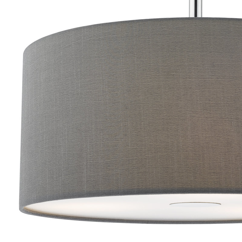 Desiree 3 - Light Drum Pendant, Grey