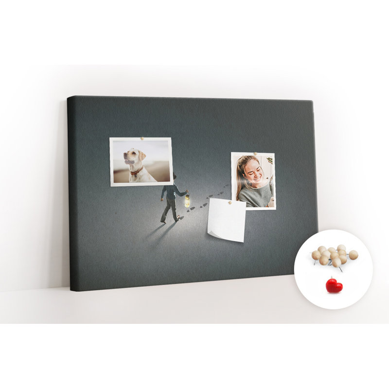 Wall Mounted bulletin board print wall art notice boards decorative corkboard Detective man