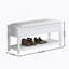 Banc avec rangement pour chaussures, espresso