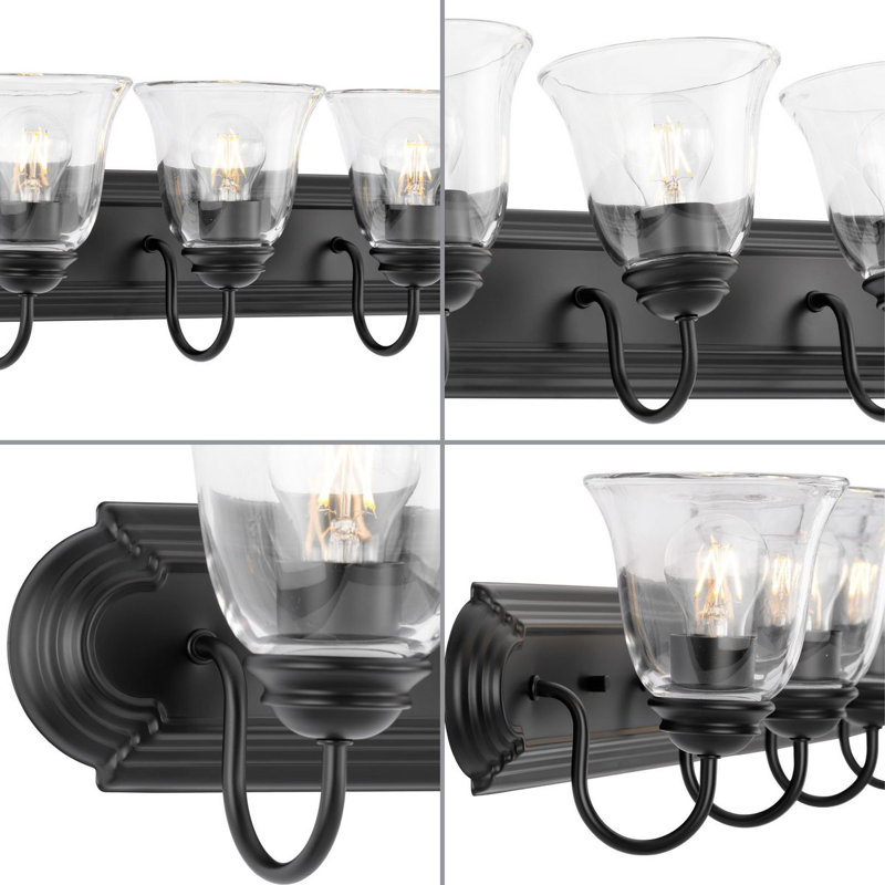 5 - Light Dimmable Vanity Light, Black
