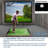 GolfSim DIY White 122" x 100.4" Grommet Hanging Impact Projection Screen