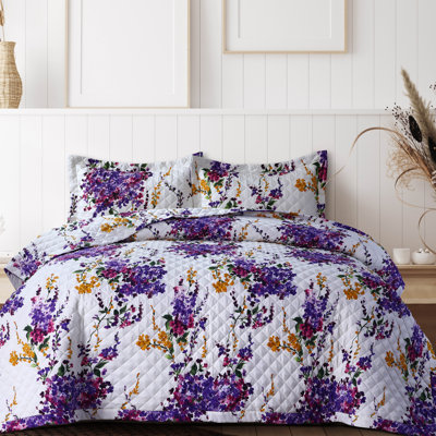 Sateen Floral Quilt