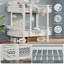 Structure de lit superposé simple au-dessus d'un lit simple en métal incurvé, lit superposé robuste avec garde-corps de sécurité, échelle robuste avec de larges marches, mobilier de chambre peu encombrant, blanc-2034952393