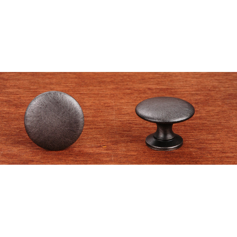 CK Series 1 1/4" Diameter Mushroom Knob, Distressed Nickel