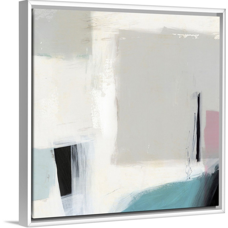 « Soulignement II » par Isabelle Z-impression sur toile, Toile blanche encadrée, H 32 po x l 32 po x P 1,75 po