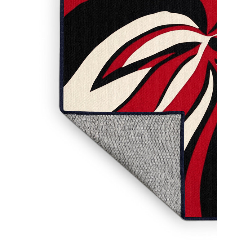 Flame Arc Rug, Round 5'