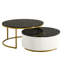 Table basse gigogne moderne avec tiroir 27,6 po