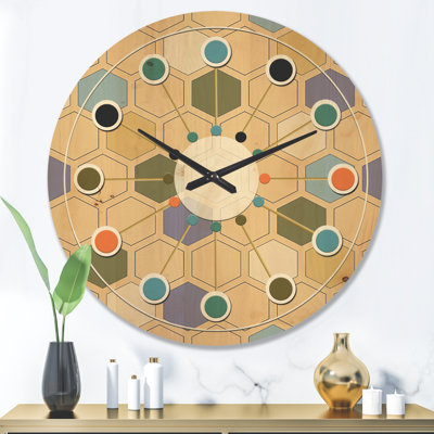 Horloge murale rétro Mid-Century