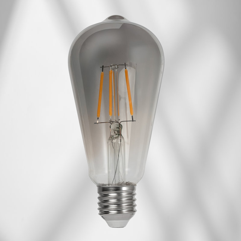 FILAMENT ST64 LED SMOKE BULB 4W 27000K, Grey