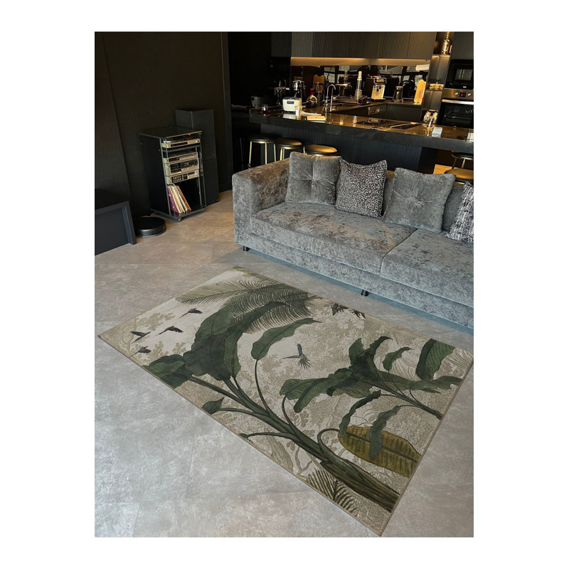Tapis multicolore à motif de tapisserie multicolore