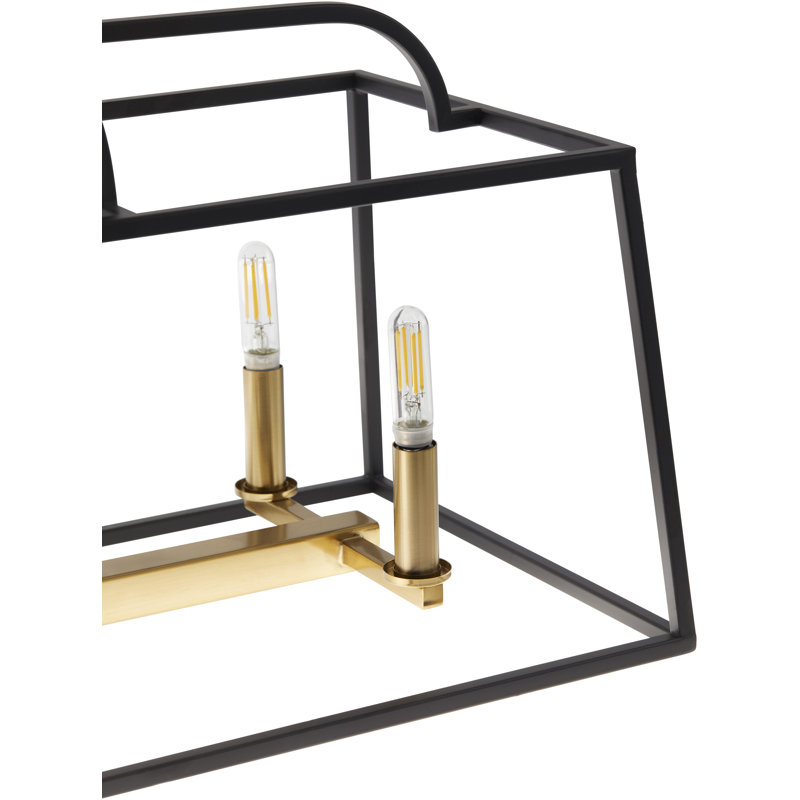 Egon 6 - Light Iron Rectangle Chandelier