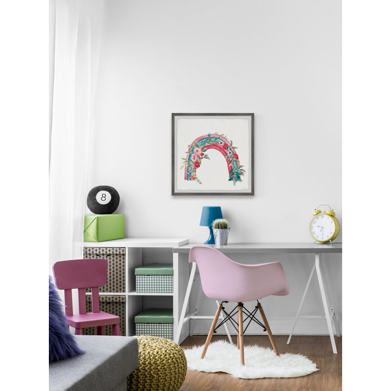 «Gaul Floral Rainbow», reproduction encadrée, H 32 po x l 32 po x P 1,5 po