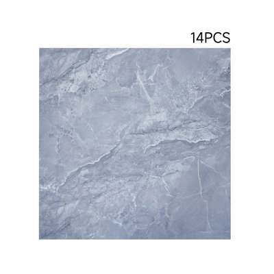 14Pcs 60x60cm Realistic Stone Texture Self Adhesive PVC Flooring