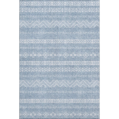 Premium Machine Washable Prisco Blue Rug