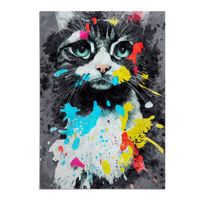 Catt Paint Splash No.4 - Wall Art