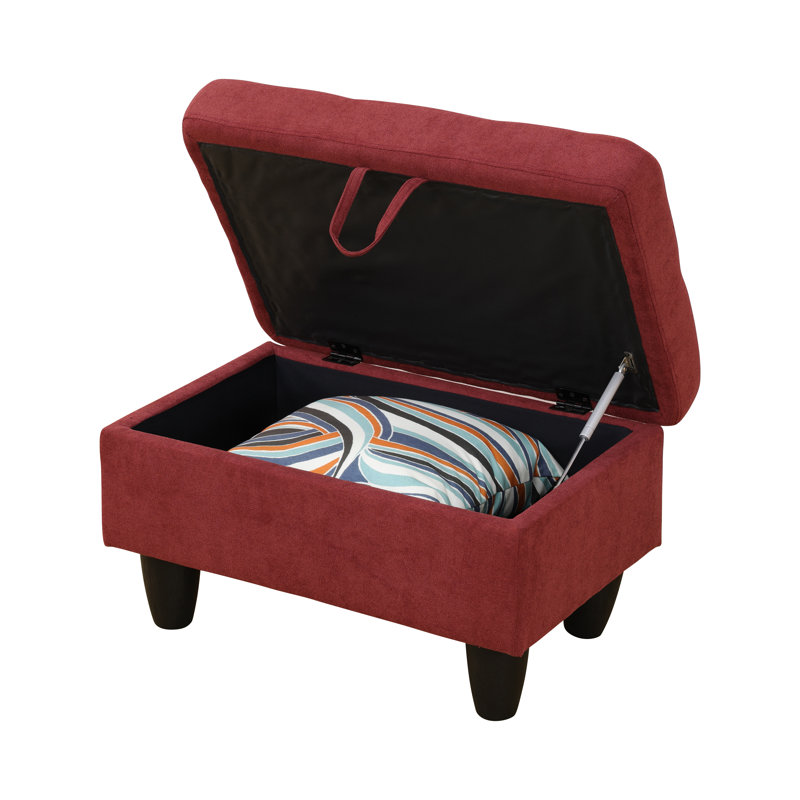 Repose-pieds Claritza, Polyester rouge
