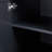 Tall And Wide Storage Cabinet With Doors For Bathroom/Office, Three Drawers, Black-2001977391