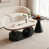 Blanc / plateau noir / base noire