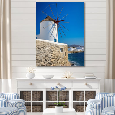 Grèce, moulin à vent Santorini, photo 3 - Grèce, art mural