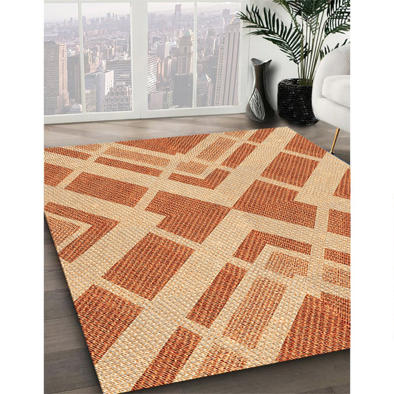 100% Machine Washable Patterned 2989 Area Rug, Square 4'
