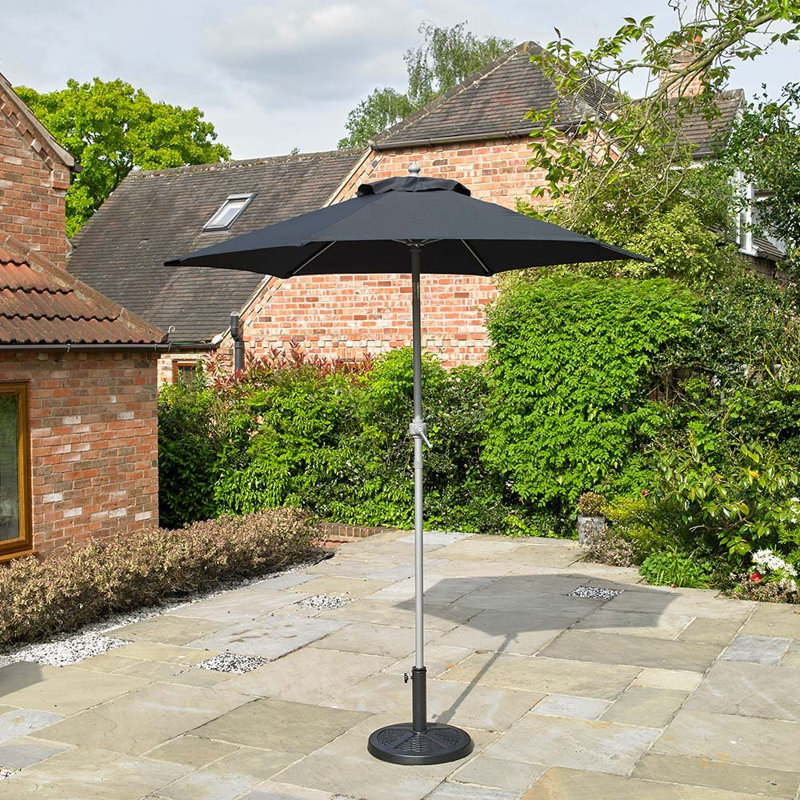 Hamrick 225cm Market Parasol, Black