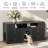 Hidden Cat Litter Box Enclosure, Privacy & Odor Control With Storage, With Cat Scratching Mat & Interactive Toy Ball, Double Room Large Cat Cabinet, Indoor Cat House, Tv Stand, Side Table, Cat Washroom-1104764190