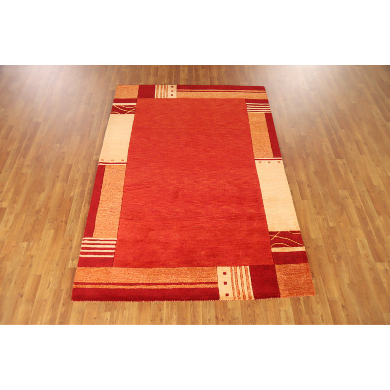 Tapis orange orange Gabbeh