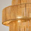 Lustre en rotin tissé à la main à 8 lumières à intensité variable