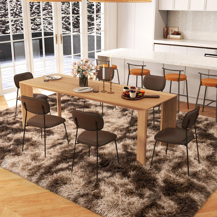 Solid Rug Soft Fluffy Tie-dye Brown Indoor Area Rug for Living Room Bedroom Nursery Kids Room