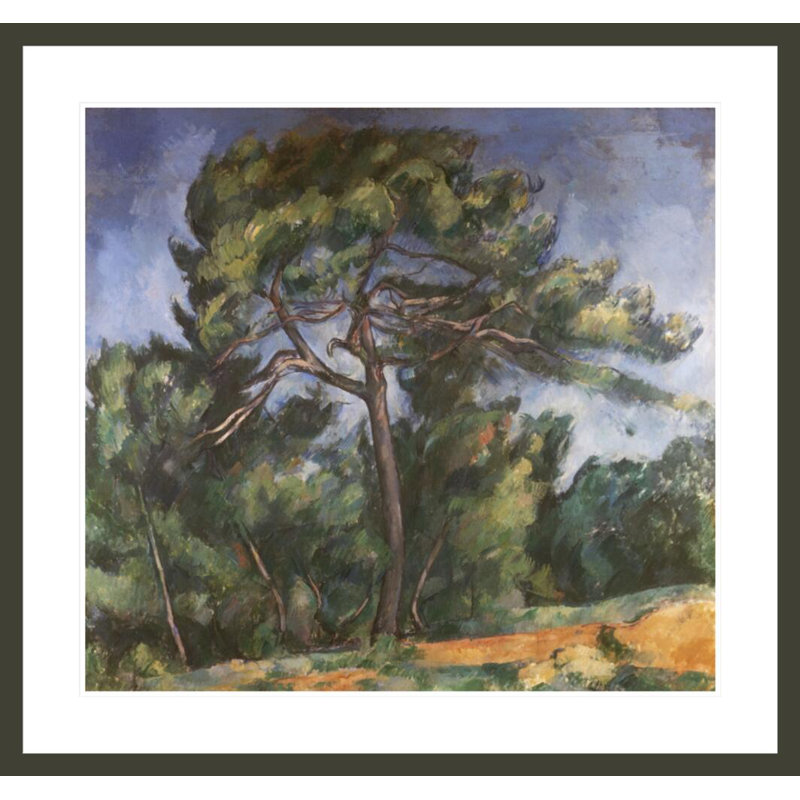 «The Great Pine» par Paul Cézanne, impression giclée sur cadre, H 33,5 po x l 35,6 po
