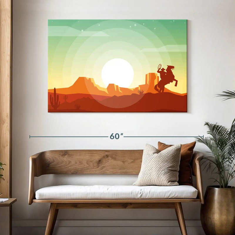 Lelar Western Desert, 32" H x 48" W