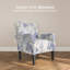 Fauteuil rembourré en polyester 30,3 po Modern-1612875385